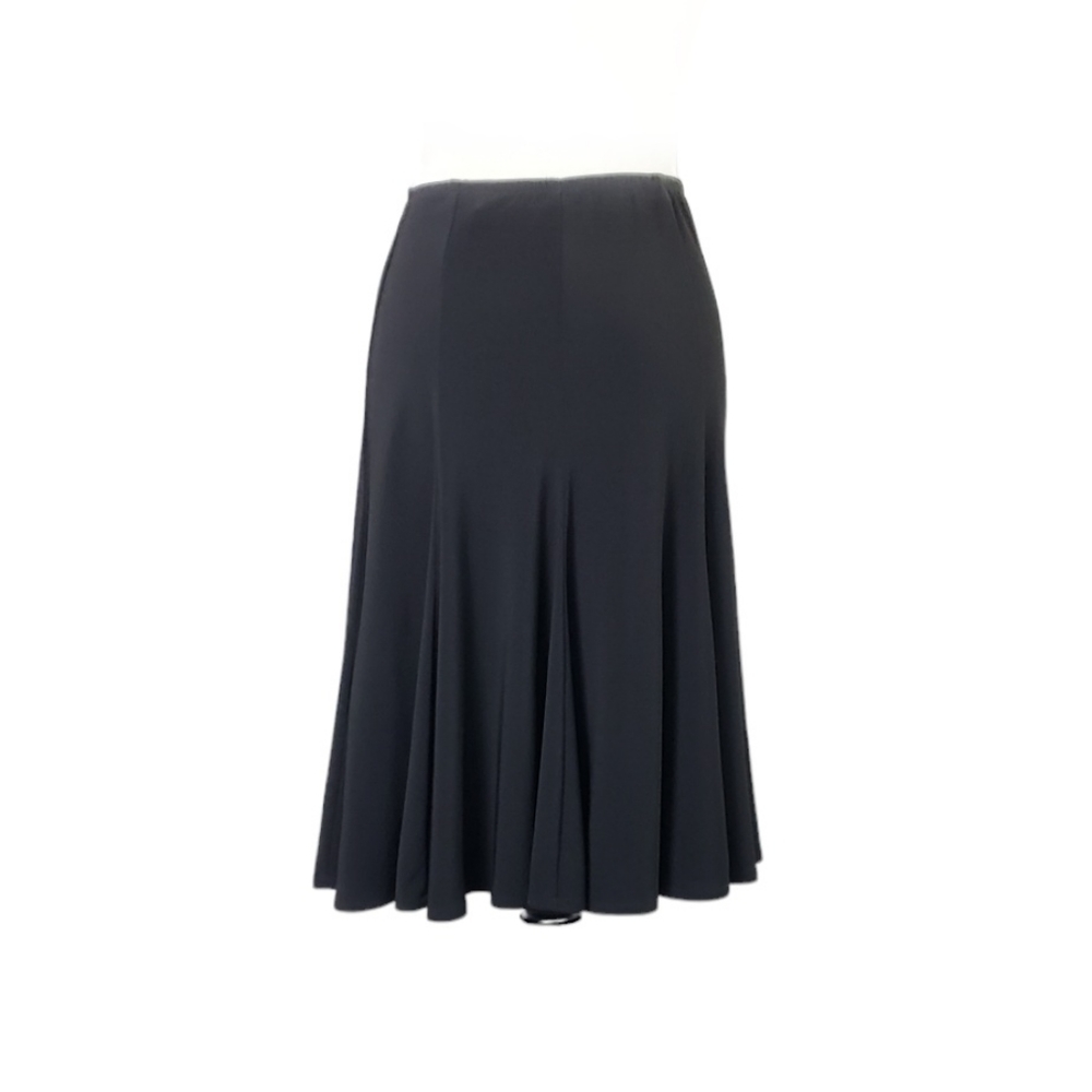 ⚪️2/$20 Joseph Ribkoff Black Pleated Flare Skirt Sz 6 Femine Romantic - Picture 3 of 8